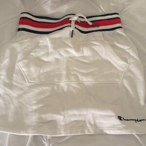 Champion White Skirt with Red and Blue Waistband
